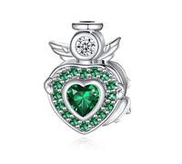 FOREVER QUEEN Mujer Charms Ángel Abalorios para hacer pulseras Charms originales de plata 925 piedra de nacimiento abalorios para pulseras y collares