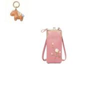 Forever Savour - Cartera cruzada para mujer con soporte para teléfono celular, pequeños bolsos cruzados para mujer, Pink, 1