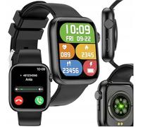 FOREVER Smartwatch IGo Watch 3 Azul Negro - Reloj Inteligente Mujer y Hombre 1.83" - Reloj Deportivo con Podómetro Monitor de Presión Arterial y Sueño - Smartwatch Android iOS Resistente al Agua IP67