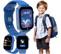 FOREVER Smartwatch Kids Look Me! 3 KW-520 Azul - Reloj Inteligente Niño GPS y Llamadas - Pantalla de 1,85 - Smartwatch Sim con Botón SOS - Llamadas y Video - IP65 Impermeable - Android y iOS