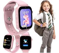 FOREVER Smartwatch Kids Look Me! 3 KW-520 Rosa - Reloj Inteligente Niño GPS y Llamadas - Pantalla de 1,85 - Smartwatch Sim con Botón SOS - Llamadas y Video - IP65 Impermeable - Android y iOS