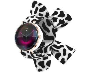 Forever Smartwatch Lucca SB-370/ Notificaciones/ Frecuencia Cardiaca/ Oro Rosa/ Incluye Correa Moteada