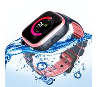 FOREVER smartwatch para niños y Adolescentes KW-500 cámara GPS, horario, notificaciones, Juegos, Llamadas, batería 700mAh, Resistente al Agua para niños y niñas (Rosa)