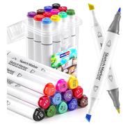 Forever Speed 12 Juego de rotuladores para rotuladores de alcohol, recambios de aerógrafo textil o para ser utilizado como bolígrafo de tela normal, rotulador doble de