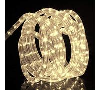 Forever Speed 14M Tubo de LED Manguera LED Luces de Tira de Manguera Exterior e Interior Blanco Cálido,Tiras LED Adecuado para Decoración e Iluminación Navidad, Halloween, Boda,Fiesta, Hotel, Jardín