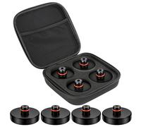 Forever Speed 4 Piezas Gato hidráulico Almohadilla de Goma para Tesla Model 3/Y/X/S Jack Pad Adaptador Accesorios con Caja de Almacenamiento, Almohadilla elevadora de Carro Elevador, cojín de Goma