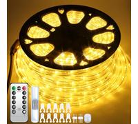 Forever Speed 50M LED Lichterschlauch Außen WarmWeiß mit 6 Modi Helligkeit Dimmbar Timer,1800 LEDs Lichtschläuche Schlauch Aussen Wasserfest IP65,Fernbedienung LED Lichterschlauch Weihnacht