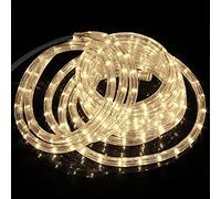 Forever Speed 6M Tubo de LED Manguera LED Luces de Tira de Manguera Exterior e Interior Blanco Cálido,Tiras LED Adecuado para Decoración e Iluminación Navidad, Halloween, Boda,Fiesta, Hotel, Jardín