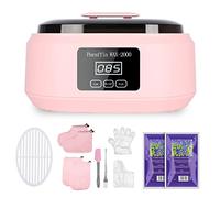 Forever Speed Baño de cera de parafina para manos y pies Set 3400ml Baño de cera de parafina Set para piel seca y áspera con 900g de cera de parafina Indicador de temperatura 200W Accesorios Gran