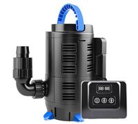 Forever Speed Bomba de estanque exterior ajustable 80W Eco Motor bomba de corriente 8000 L/h con controlador multifuncional para estanques de jardín, estanques de peces, fuentes
