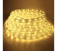 Forever Speed Tiras de LED Barra de luz (36leds/M unidad y Exterior Luces para sala, Jardín, Navidad, bodas, fiestas - Blanco Cálido Tubo de luz (Blanco Cálido), 14 m
