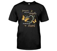 Forever The Angles Always in My Heart Butterflies Heart Twinkle T Shirt(X-Large)