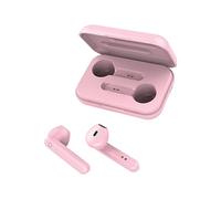 FOREVER TWE-110 EARP Auriculares Bluetooth con funda de carga TWS Control táctil Micrófono integrado Auriculares Inalámbricos Auriculares Inalámbricos con Banco de Energía (Rosa)