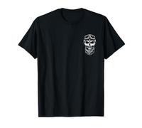 Forever Two Wheels - Calavera con barba y diseño de motocicleta Camiseta