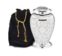 Forever - Urnas de cremación para cenizas para adultos, urna de cremación para cenizas humanas, completamente hecha a mano con volumen de 220 pies cúbicos, con bolsa de protección de terciopelo