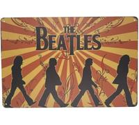 Forever_USA Placa de metal para pared | The Beatles 20,3 x 30,5 cm | Placa de arte para decoración en casa, bar, sala de garaje, cueva de hombre | Estilo pop rock