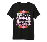 Forever Young at Heart Grandma Appreciation Grandma Camiseta Premium