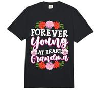 Forever Young at Heart Grandma Appreciation Grandma Comfort Colors Adult Heavyweight T-Shirt