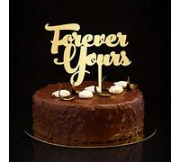 Forever Yours - Decoración para tartas con silueta de Mr & Mrs, diseño de silueta romántica de novia y novio, decoración para tartas de boda, despedida de soltera, regalos de boda para pareja, color