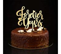 Forever Yours - Decoración personalizada para tartas de boda con texto en inglés "Mr & Mrs", diseño de silueta romántica personalizada para novia y novio, decoración de fiesta de compromiso, regalos
