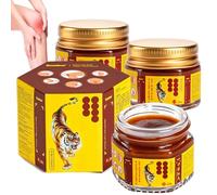 Foreverup 3 Bote Baume du Tigre Rouge, Tiger Balm Bálsamo, Red Tiger Ungüento Apto para Masajes tras el Deporte, Relajantes y Balsámicos Para La Cintura, Brazo, Trasero