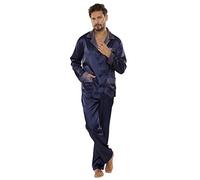FOREX Lingerie Pijama para Hombres Azul L