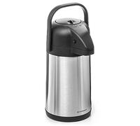 Forgast Acción de la Bomba Airpot,1,9L,Térmica Botella de café de Acero Inoxidable con aislamiento al Vacío Thermo Airpot,24 Horas de Retención de Calor y Frío FG05819 Negro