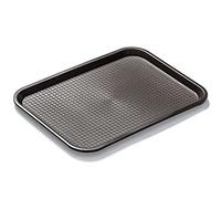 Forgast Bandeja Rectangular para Servir | 40x30 cm | Fast-Food | Polipropileno | Decorativa | de Camarero | Color Marrón | Apta para Lavavajillas