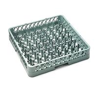 Forgast Cesta Lavavajillas | para Vajilla Vasos Copas Bandejas | para el Lavavajillas de Hostelería | Cesta Lavavajillas Universal | de Plástico | Tamaño 50x50x10 cm