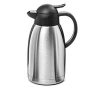 Forgast Jarra al vacío | Jarra de agua caliente | Acero inoxidable | Capacidad 2 Litro | Jarra aislante para té y café | para bebidas frías y calientes | A Prueba de Fugas