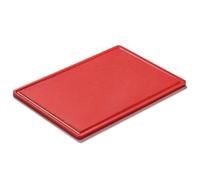 Forgast Tabla de cortar de plástico HACCP, tabla de cocina profesional, tabla de cortar para carne cruda, accesorios de cocina, tabla de desayuno, sin BPA, formato GN 1/1, 53x32,5x1,2 cm, roja