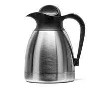 Forgast Termo, 1 litro, mantiene la temperatura a lo largo del tiempo, diseño elegante y funcional, tapa desenroscable y asa ergonómica, acero inoxidable para mayor durabilidad y fácil limpieza