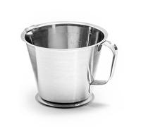 Forgast Vaso medidor, Acero inoxidable, Forma cónica, Mide 100 ml, Capacidad 0,5 l, Altura 9,5 cm, Diámetro 12,3 cm, Vasos medidores, Recipiente medidor, Jarra con vaso medidor, Accesorios de cocina