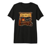 Forge Day Calm Forja Yunque Martillo Camiseta Premium