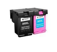 ForgeCore Cartucho de Tinta Compatible con 305XL 305 XL para Deskjet 2320 2710 2720 2730 1210 1215(2Pack BK)