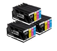 ForgeCore Cartucho de Tinta de Repuesto 711XL 4X Compatible con Suministros de Impresora DesignJet T120 T520(3 Set)