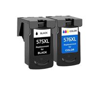ForgeCore Cartucho de Tinta PG 575 CL 576 PG575XL CL576XL Compatible con TS3550i TR3551i TR4750i(1Black 1Color)