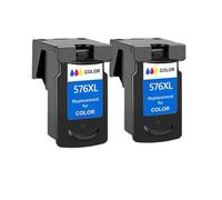 ForgeCore Cartucho de Tinta PG 575 CL 576 PG575XL CL576XL Compatible con TS3550i TR3551i TR4750i(2 Color)