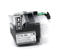 ForgeCore Cartuchos de Tinta universales compatibles LC431XL Tinta colorante Compatible con DCP-J1050DW DCP-J1140DW MFC-J1010DW Cartuchos de Repuesto para Impresora LC431 431(Black)