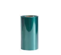 ForgeCore Cintas de Transferencia térmica para impresión de códigos de Barras en Color, 110mm x 300m, Cera, Rojo, Azul, Verde, Amarillo, Blanco, cinturón de Carbono(Green 110mmX300mm)
