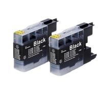 ForgeCore Compatible con los de DCP-J525W J725DW MFC-J430W J625DW J6510 J6710 J6910 J825 J5910DW.(2pcs Black)