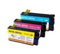 ForgeCore Compatible con Suministros de Impresora para 937 937XL 937E OfficeJet Pro 9110b 9120b 9130b 9720 9730 9122 9720e(3PCS - C M Y)