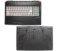 ForgeCore Cubierta Trasera LCD, Cubierta de Bisel LCD, Cubierta Inferior con reposamanos para GL63 8SC 8RB 8RCS MS-16P8 GL63 8RC 8RD MS-16P6(C D Shell)