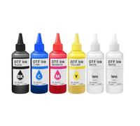 ForgeCore de Tinta DTF de 6x100ml, Tinta de Transferencia de película Pet Compatible con DX5 L1800 L805 1390 XP600
