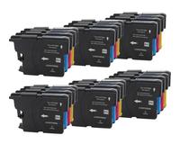 ForgeCore LC985 LC980 LC1100 Cartucho de 4 Paquetes Compatible con DCP-J140W 145C 165C 195C 197C 385C 390CN MFC-J265W J410 J415W J220(6Set)