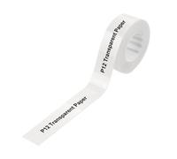 ForgeCore Papel de Etiqueta Continuo Autoadhesivo de 15 mm x 7 m Compatible con Pristar P12 Marklife P12(Transaprent Label)