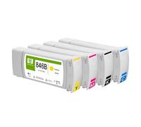 ForgeCore PC 846B 846b del Cartucho de Tinta del Chorro de Tinta del Color 775ML Compatible con la PageWide XL 8000(1pcs Cyan-775ML)