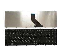 ForgeCore Reemplazo de Teclado de Ordenador portátil para Modelos Lifebook AH530 AH531 NH751 A530 A531 número de Pieza 8K1927225B diseño Ruso de EE. UU.(Black RU)
