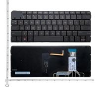 ForgeCore Teclado inglés para Ordenador portátil con diseño retroiluminado de EE. UU. para TPN-C127 13-V 13-V000 13-v001xx 13-v011d 13-v116TU 117TU(Black)