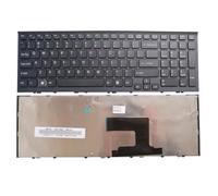 ForgeCore Teclado para portátil Compatible con VPC EL PCG 71C11V PCG 71A11T PCG 71A12T PCG 71911M PCG 71C11M Diseño de Tres Tornillos de EE. UU.(Black)
